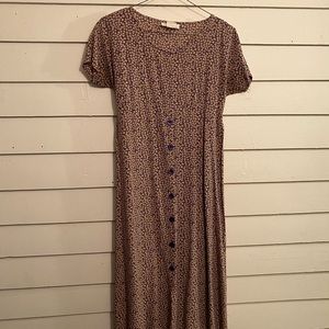 Vintage 90s Button Down Floral Dress
